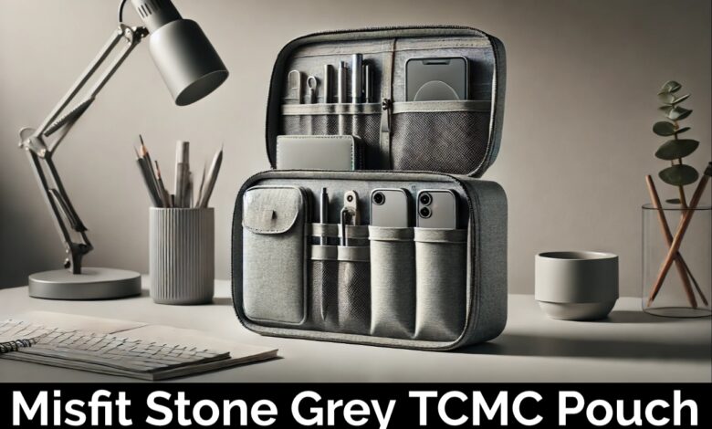 misfit stone grey tcmc pouch stationery